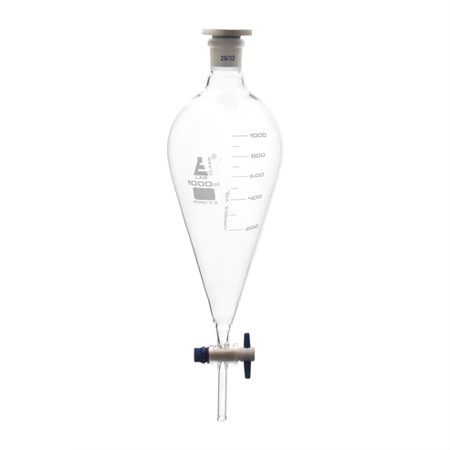 EMBUDO DE SEPARACION GRADUADO LLAVE PTFE 1000ML   EISCO