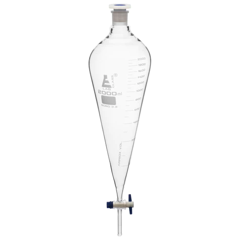 EMBUDO DE SEPARACION GRADUADO LLAVE PTFE 2000ML   EISCO