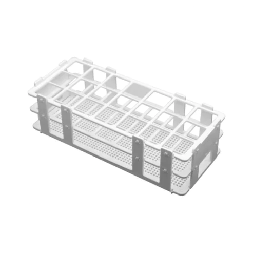 GRADILLA POLIPROPILENO BLANCA P/21 TUBOS 30MM   EISCO