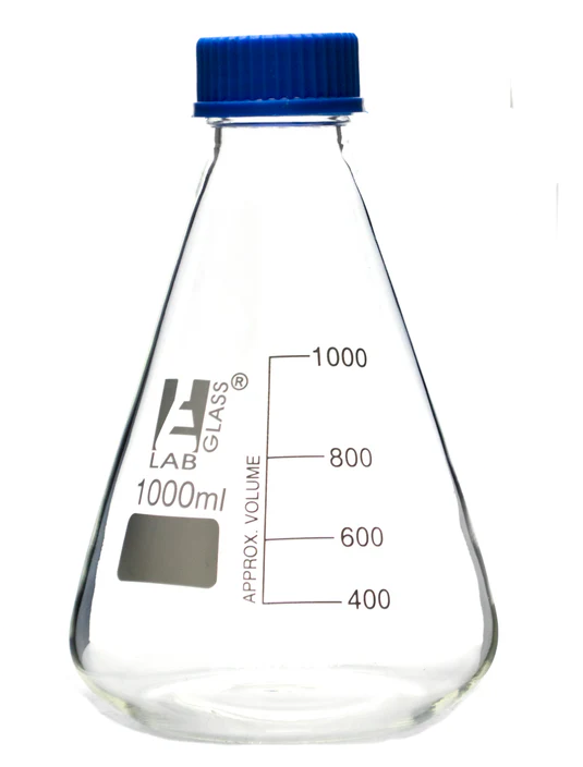 MATRAZ ERLENMEYER CON TAPA ROSCA 1LT   EISCO