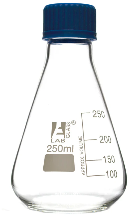 MATRAZ ERLENMEYER CON TAPA ROSCA 250ML   EISCO