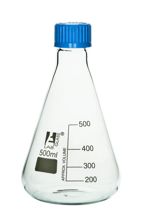 MATRAZ ERLENMEYER CON TAPA ROSCA 500ML   EISCO