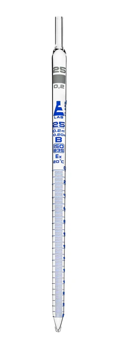 PIPETA SEROLOGICA GRADUADA CLASE "B" 25ML X 0.20   EISCO