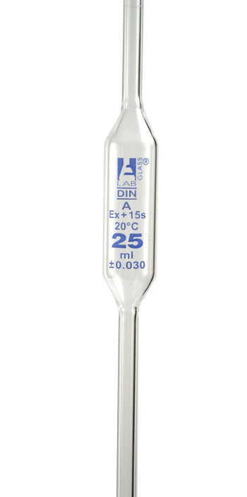 PIPETA VOLUMETRICA CLASE "A" 25ML   EISCO
