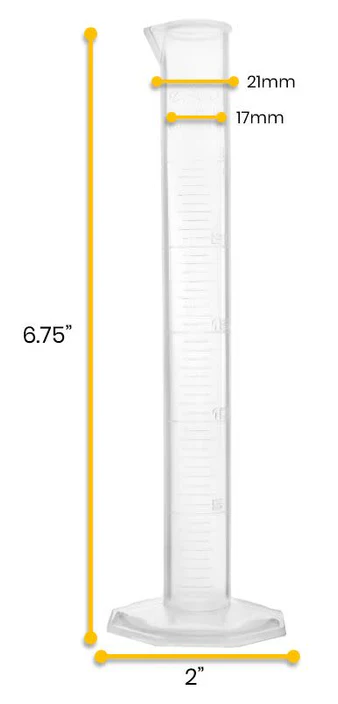 PROBETA GRADUADA POLIPROPILENO 25ML   EISCO