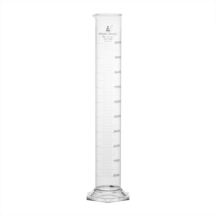 PROBETA GRADUADA VIDRIO 2000ML CLASE "A" BLANCA EISCO