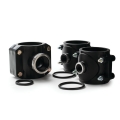 Conjunto de conexiones para tubo de 75 mm de diám. (silleta para inyectores, silleta para sonda). HANNA