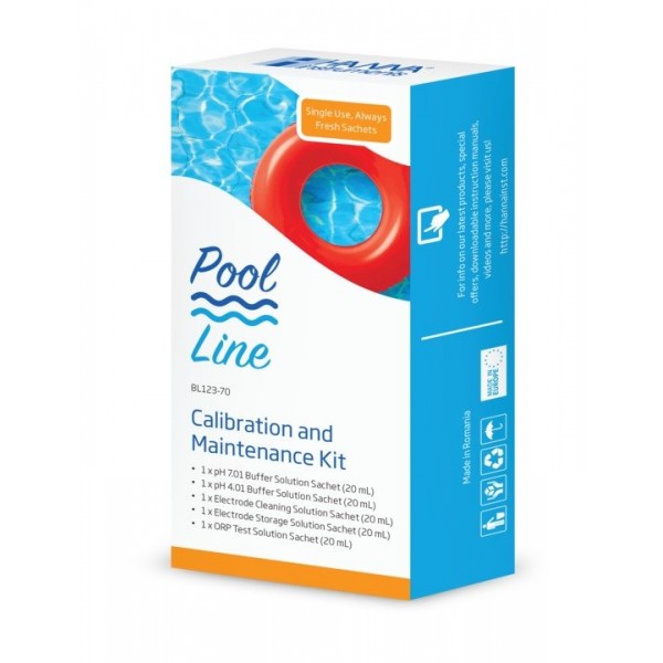 Conjunto de mantenimiento y calibración para electrodos de pH y ORP para picinas/spas. HANNA