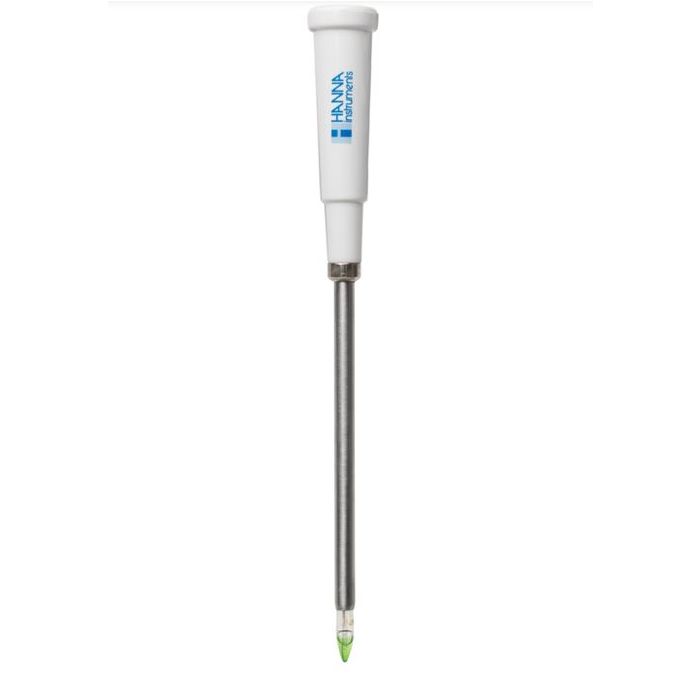 Electrodo de pH/temp. para leche y queso, conector DIN rápido, cuerpo de titanio, cable de 1m.. HANNA