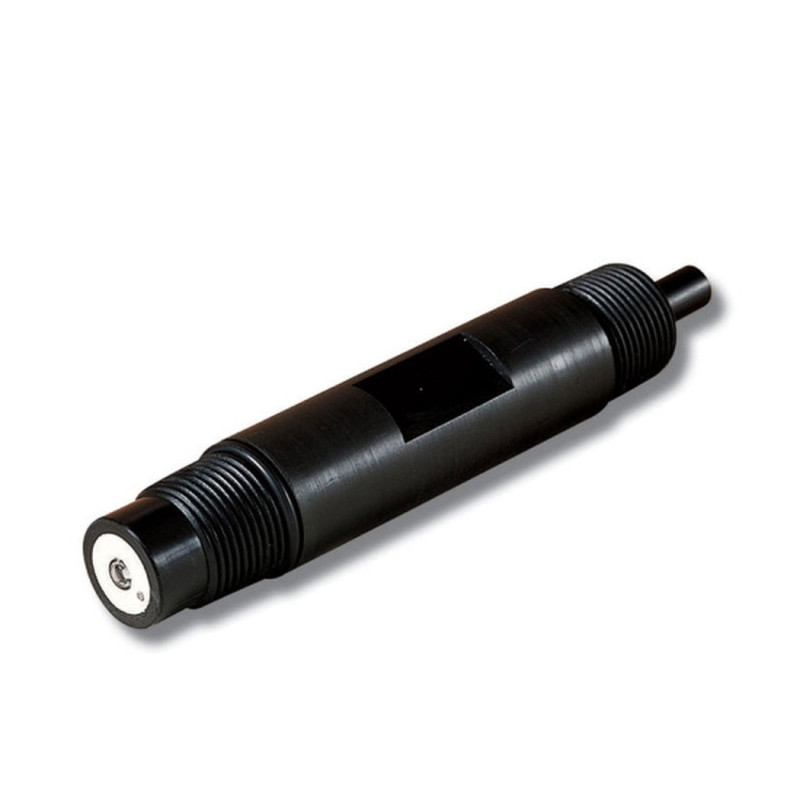 Electrodo de pH industrial con punta plana, unión PTFE, vidrio de baja temp, BNC, cable de 5 m. HANNA