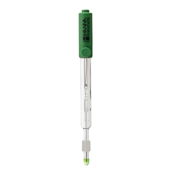 Electrodo de pH/temp. con sistema de prevención de incrustaciones (CPS™), conectores BNC y RCA. HANNA
