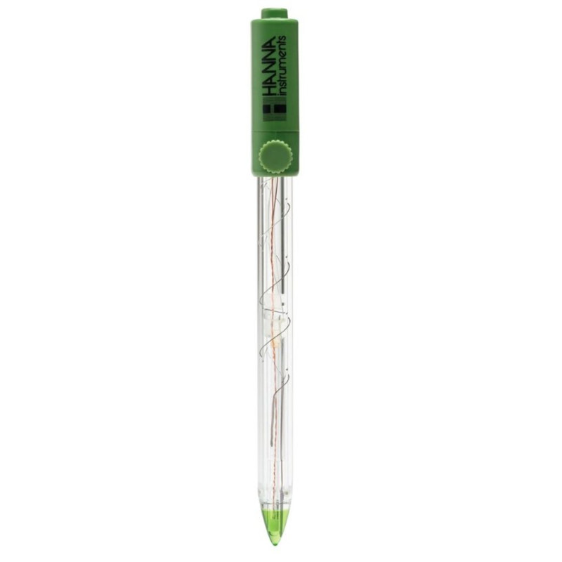 Electrodo GroLine de pH para medición directa en suelo e hidroponía, para uso con el HI9814. HANNA