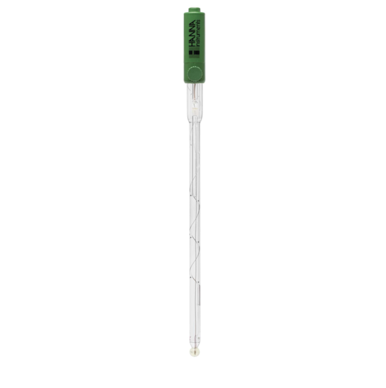 Electrodo de pH rellenable para matraces con conector BNC. HANNA