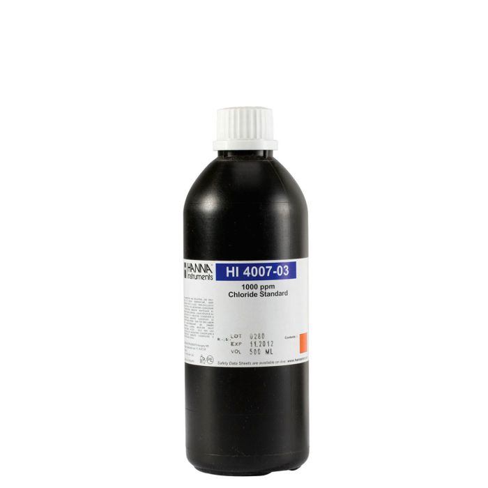 Estándar ISE de cloruro 1000 ppm (500 mL). HANNA