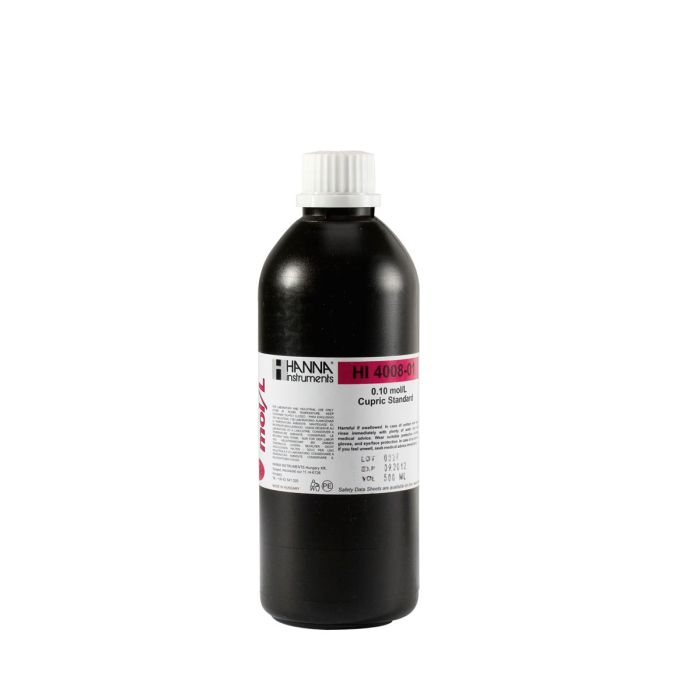 Estándar ISE de cobre 0.1M (500 mL). HANNA