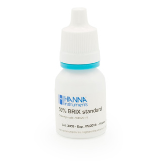 Estándar BRIX 50%, 10 mL. HANNA