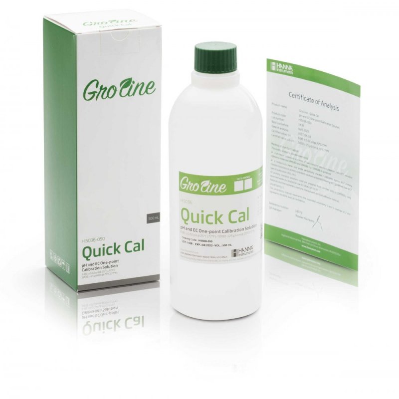 Solución GroLine de calibración rápida, 500 mL. HANNA