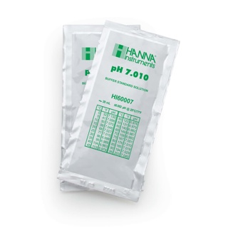 Sobres de estándar de calibración milesimal pH 7.010 " 25 °C, (25 x 20mL). HANNA