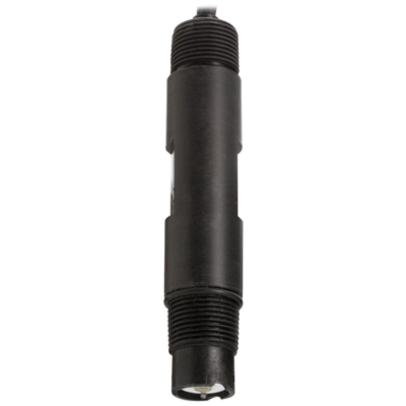 Electrodo industrial de pH para muestras con fluoruro, cuerpo PVDF, doble unión PTFE, BNC, 5m. HANNA