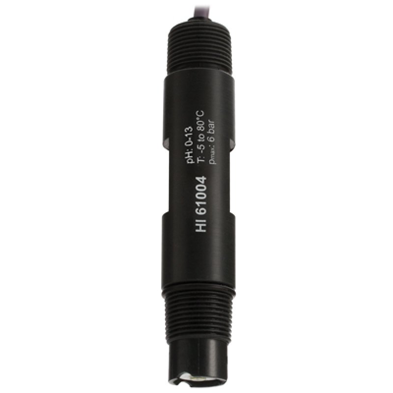 Electrodo industrial de pH, de propósito general, cuerpo PVDF, doble unión PTFE, BNC, 5m. HANNA