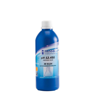 Solución milesimal de calibración pH 12.450 " 25 °C, 500 mL. HANNA
