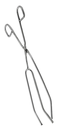 PINZA PARA VASO 3 DEDOS NIKELADA 20CM   EISCO