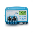 Controlador pH/ORP/temp en pisicina, celda de flujo en panel, con salidas analógicas,115/230V. HANNA