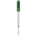 Electrodo de referencia con cuerpo de vidrio, para ISE y muestras con sólidos suspendido, banana 4mm. HANNA