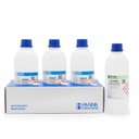 Soluciones técnicas pH 4.01, pH 7.01, pH 10.01, solución HI70300, 1 frasco de 500mL c/u. HANNA